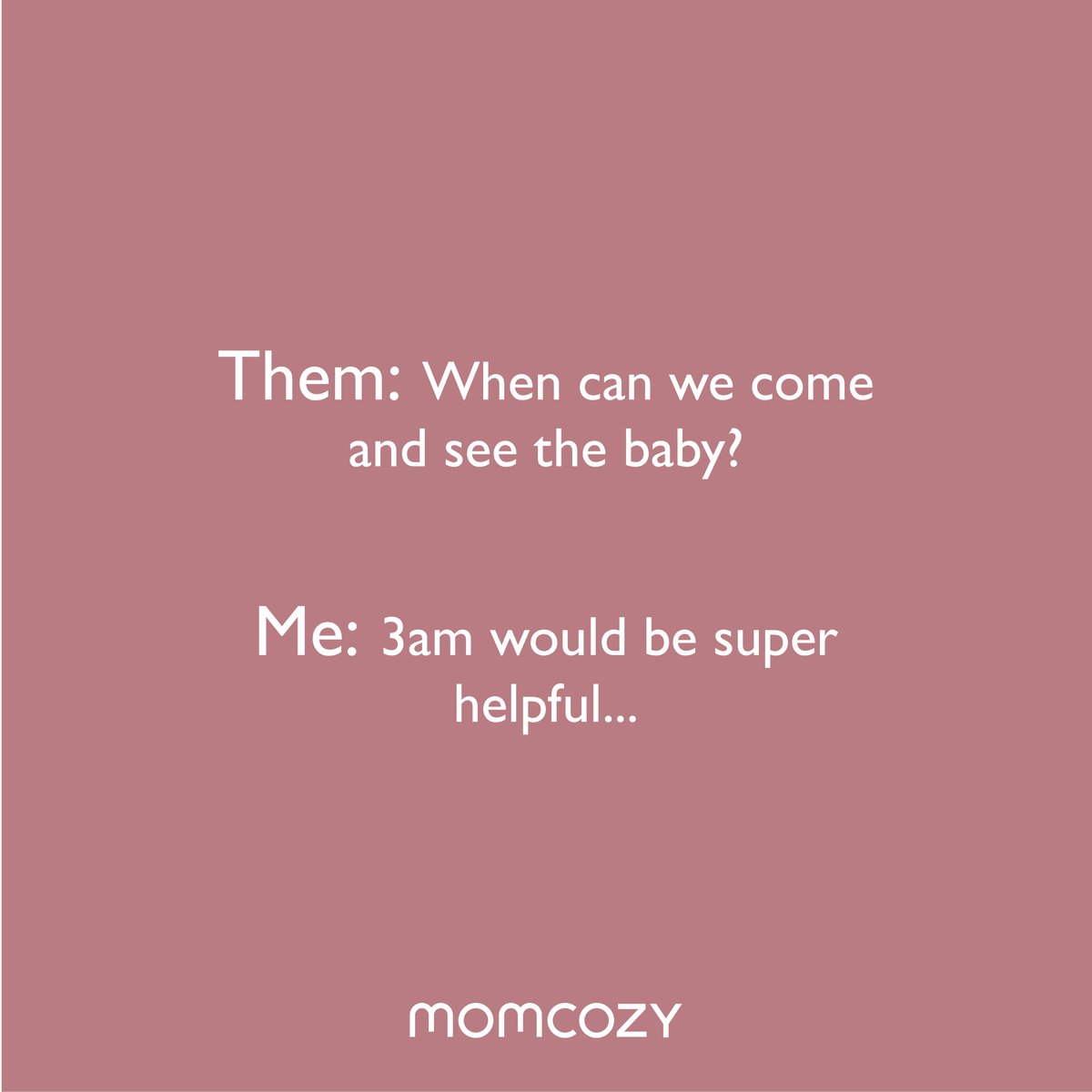 Momcozy4u's tweet photo. 3am is the best time, no joke. πππΌ
CreditοΌ@babycentre
#momcozy #BeACozyMom #motherhoodmemes #momlife #motherhood #parenthood #momlifebelike #momliferocks #momlifebalance #parenthoodmemes #newparents https://t.co/4soSQnOuZG
