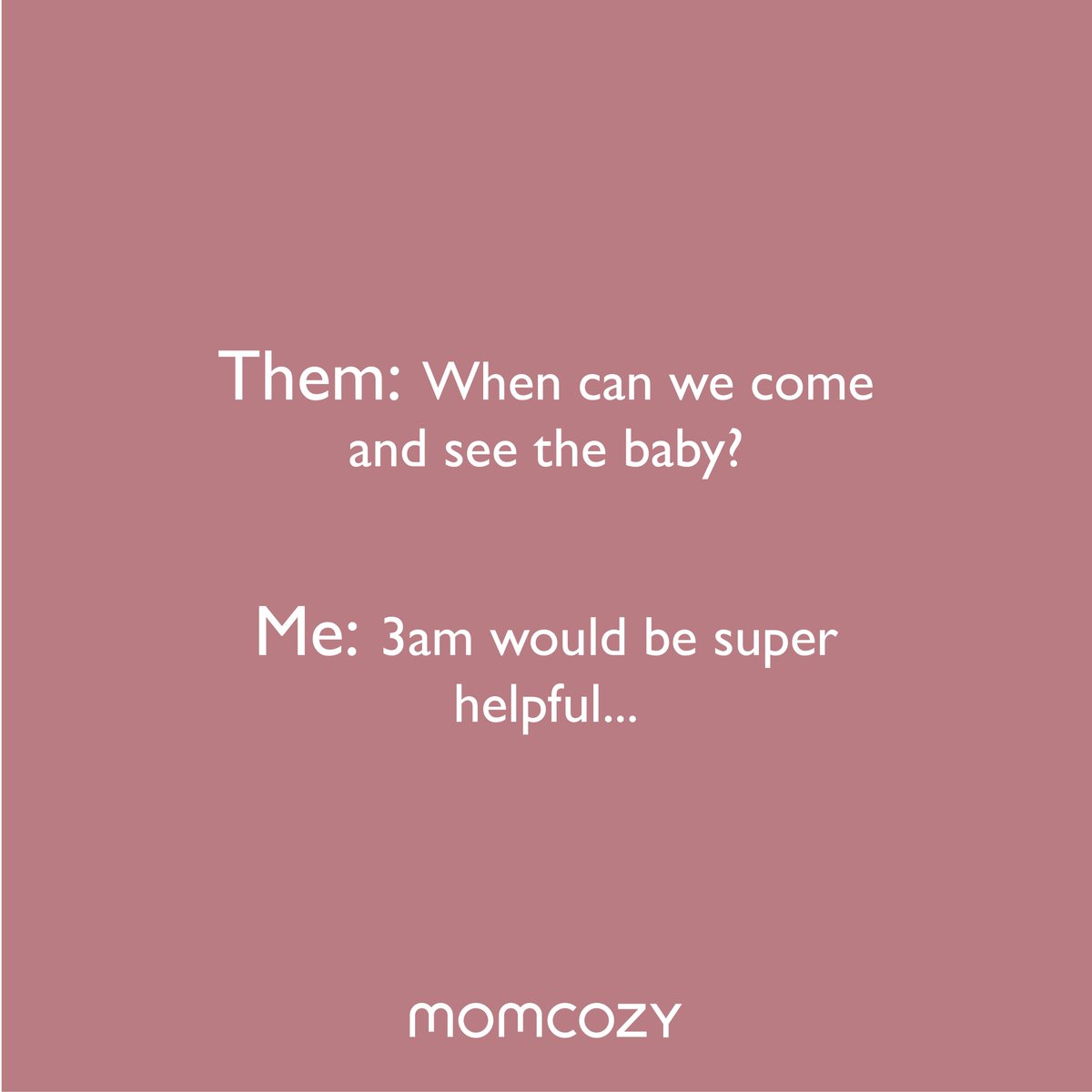 3am is the best time, no joke. 😂🌙🍼

Credit：@babycentre

#momcozy #BeACozyMom #motherhoodmemes #momlife #motherhood #parenthood #momlifebelike #momliferocks #momlifebalance #parenthoodmemes #newparents