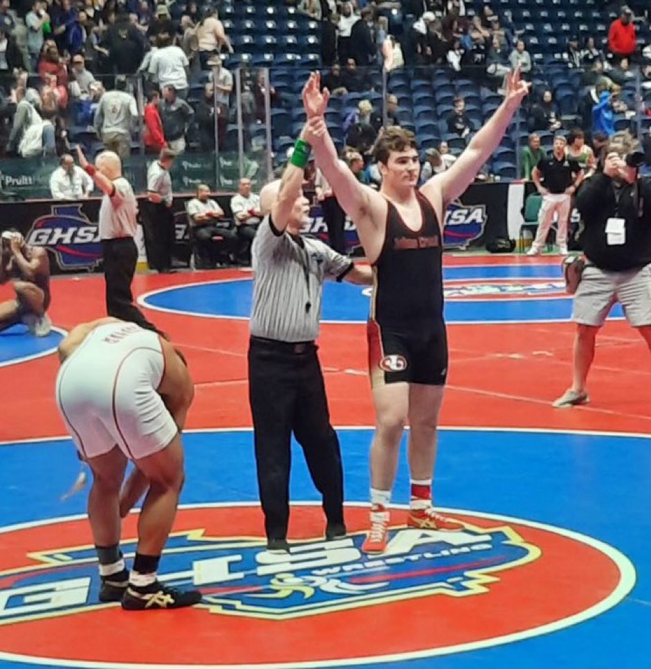 BACK 2 BACK 🤼⚔️‼️ Congrats to Brock Hacker on his 2nd 6A wrestling state championship in a row! @jcgladiators @LeadGladiator @FCS_JCHS