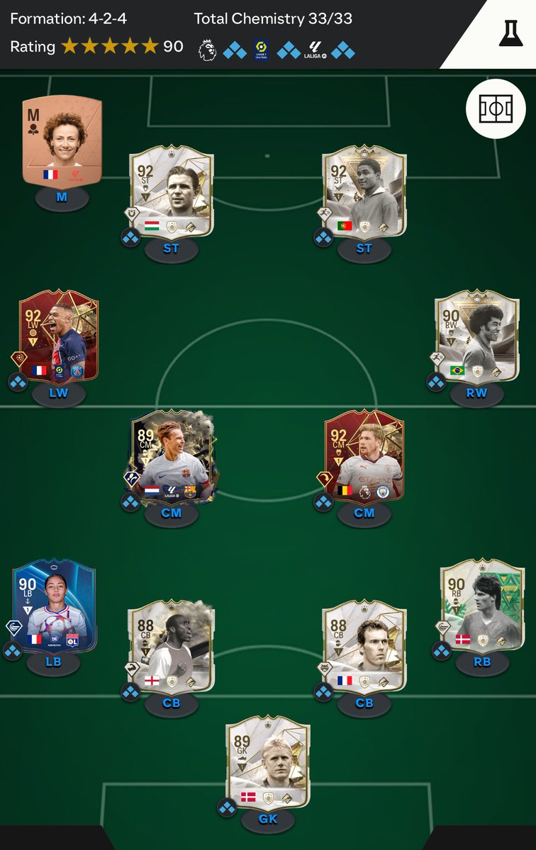 iTMiM's tweet photo. @FUT_Z5 ابو خلود اي نصائح ؟ ودي أغير النص جنب ديبروين بس المزانية صفر ولا طلع لي ازرق ايام الحدث مع اني ادهرت تفتيح بكجات. https://t.co/ZwD8qYqYYo