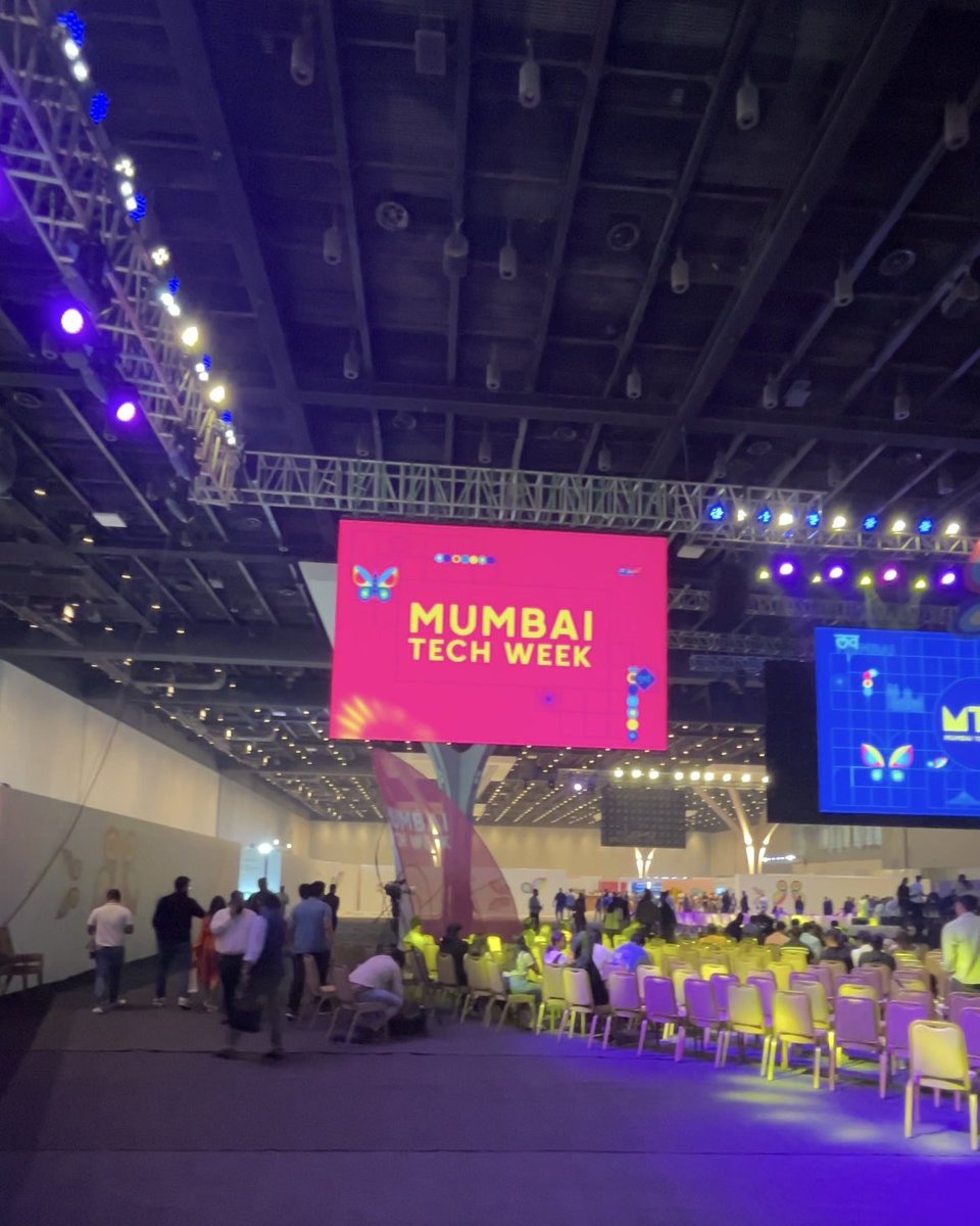 leadgroupindia's tweet photo. And it’s a wrap to Day 1 of Mumbai Tech Week, a first-of-its-kind event to celebrate Tech in Mumbai! Anticipating even more excitement tomorrow!

@mehtasumeet @smritiirani @mumbai_tech_ 

#MumbaiTechWeek #MTW2024 #TechinMumbai #SumeetMehta #TEAM #LEADGroup https://t.co/c32HSEh7wL