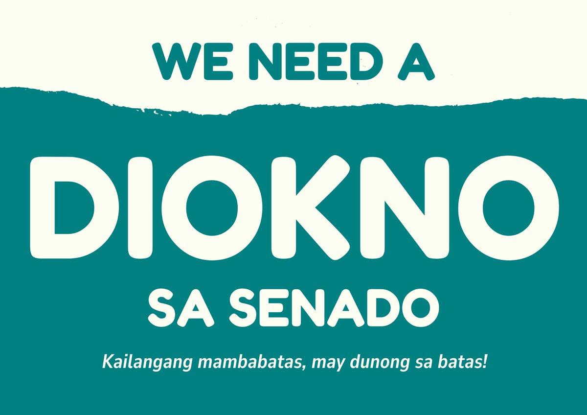 paoloponiocruz's tweet photo. We need a Diokno! https://t.co/4AeQqxZHmB