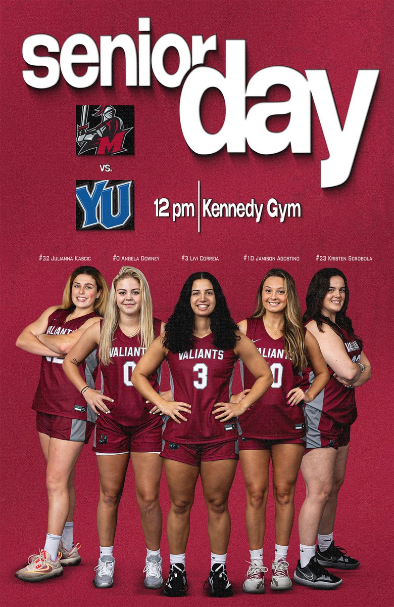 valiantswbb's tweet photo. It's finally time to celebrate our Class of 2024! Closing out the regular season with Senior Day at noon against Yeshiva. #WeAreValiant X #BeUnstoppable

📍 Purchase, N.Y.
📺: https://t.co/KmkmrNwgUY
📊: https://t.co/Tg587ZwLXU https://t.co/xAji8ok7LK