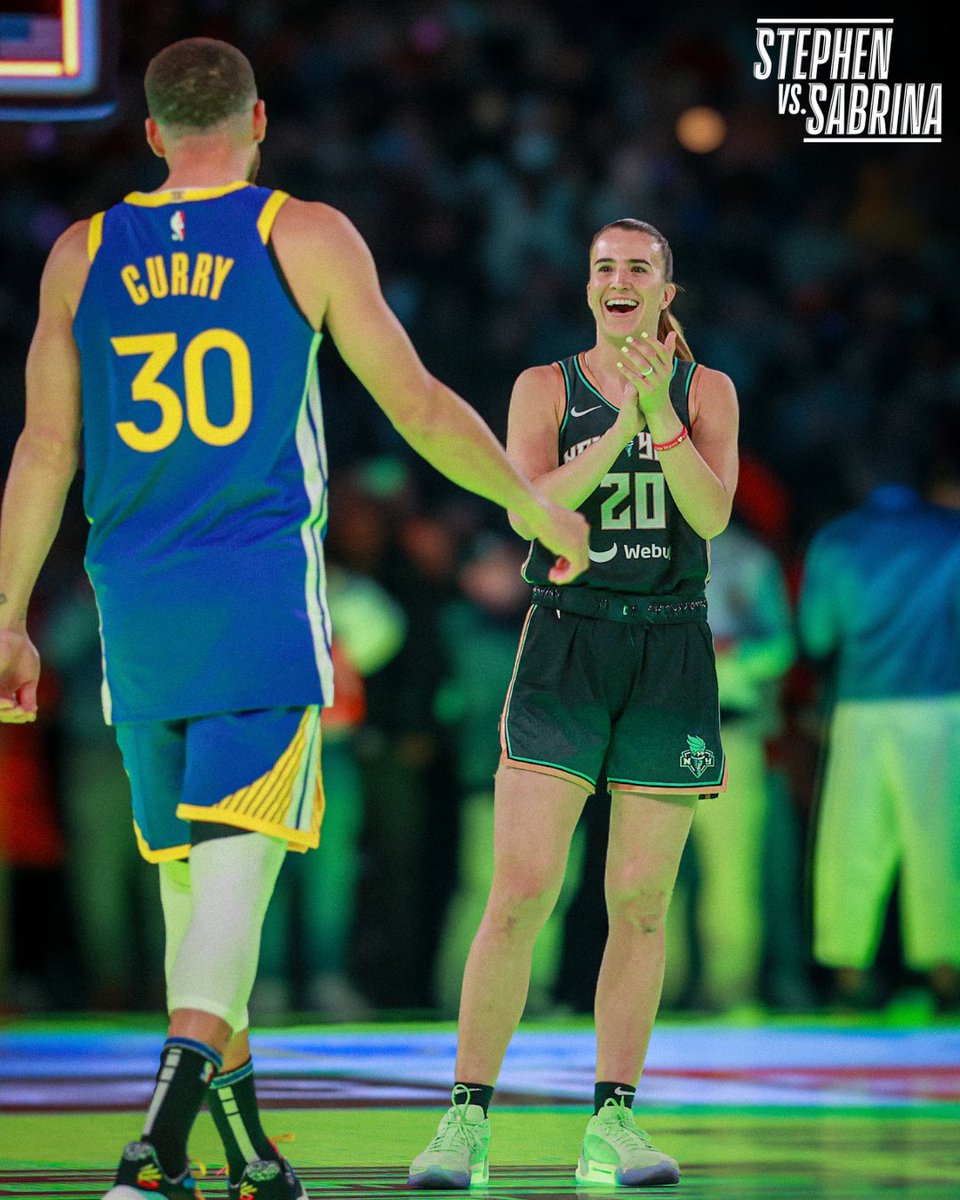 WarriorsLatam_'s tweet photo. "No retrocedí ante el desafío de enfrentarme al mejor tirador de todos los tiempos, y decidí competir tirando desde la línea de triples de la NBA para mostrarles a todos esos chicos pequeños que no deben tener miedo de hacer algo que nunca se haya hecho antes".

Sabrina Ionescu🙏🏻 https://t.co/GagviXtNBz