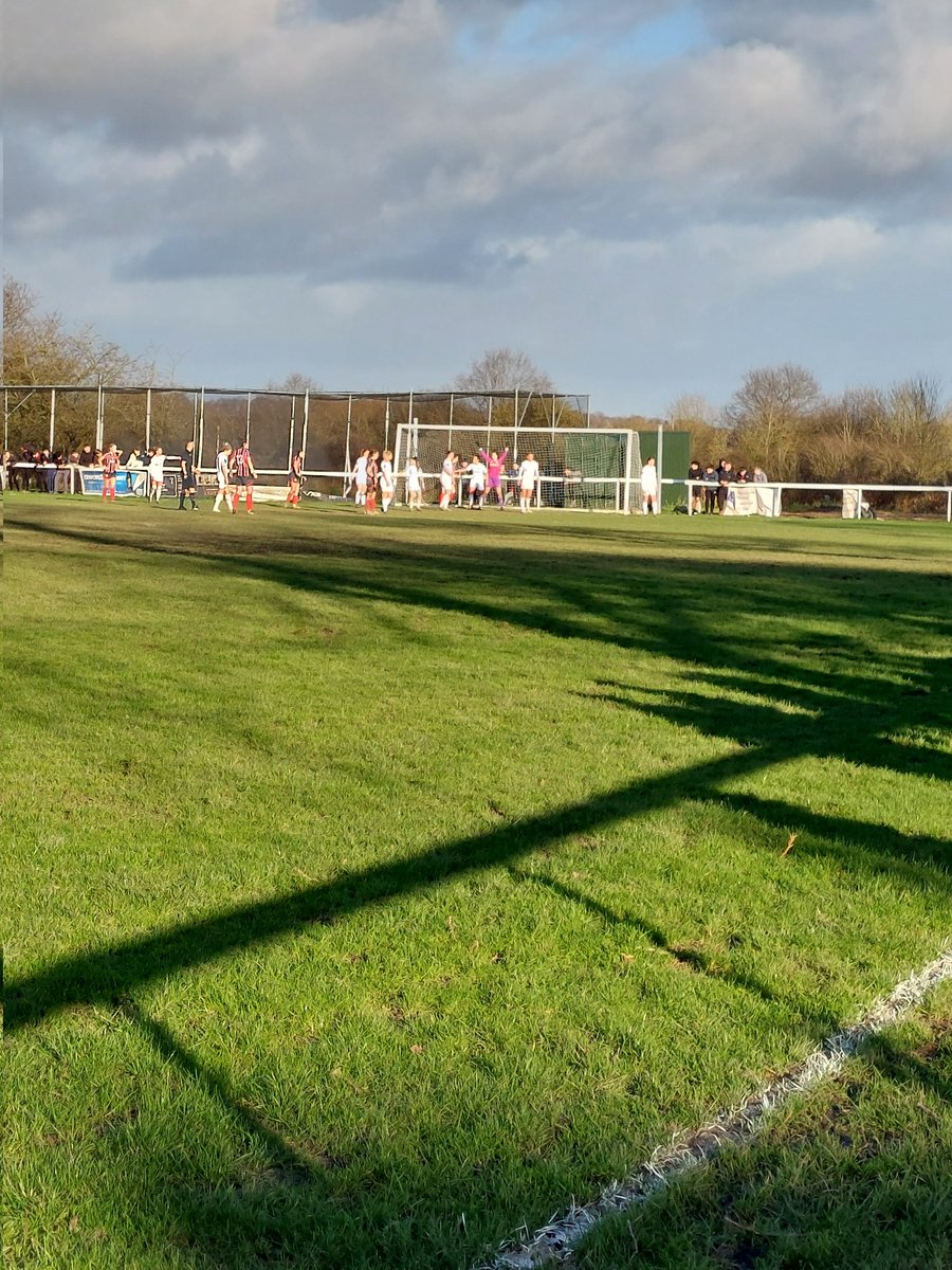 Watching the local ladies play Leeds in the County Cup. And winning.  Conflicted #lufcw