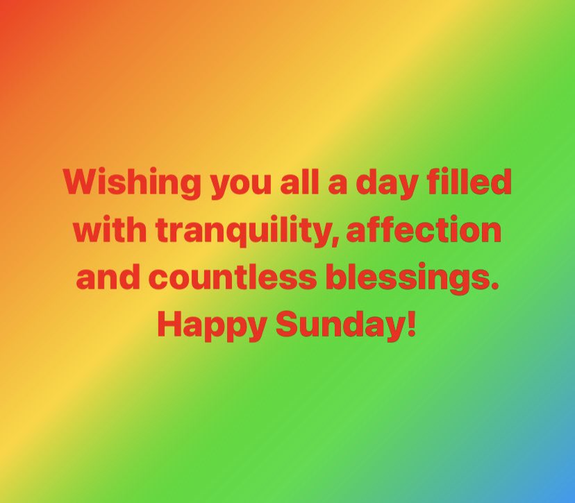 Draper_Christin's tweet photo. Wishing you all a day filled with tranquility, affection and countless blessings. Happy Sunday! https://t.co/B1cOcHT5c8