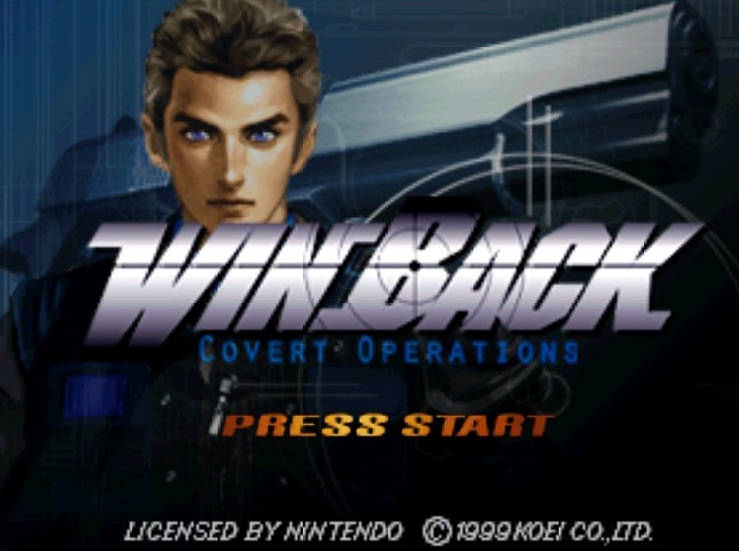 cruelgreycat's tweet image. Sim, achei outro jogo. Olhei pra isso aqui no Nintendo 64 e falei: "É esse mesmo que eu vou jogar" 

Reparei que é um jogo muito masculino, de macho Alpha! 🤭

Vemos ali a representação dos Robocop gay (ainda bem que tem uma gatinha que se salva ali) 👀😂

#WinBack #NINTENDO64