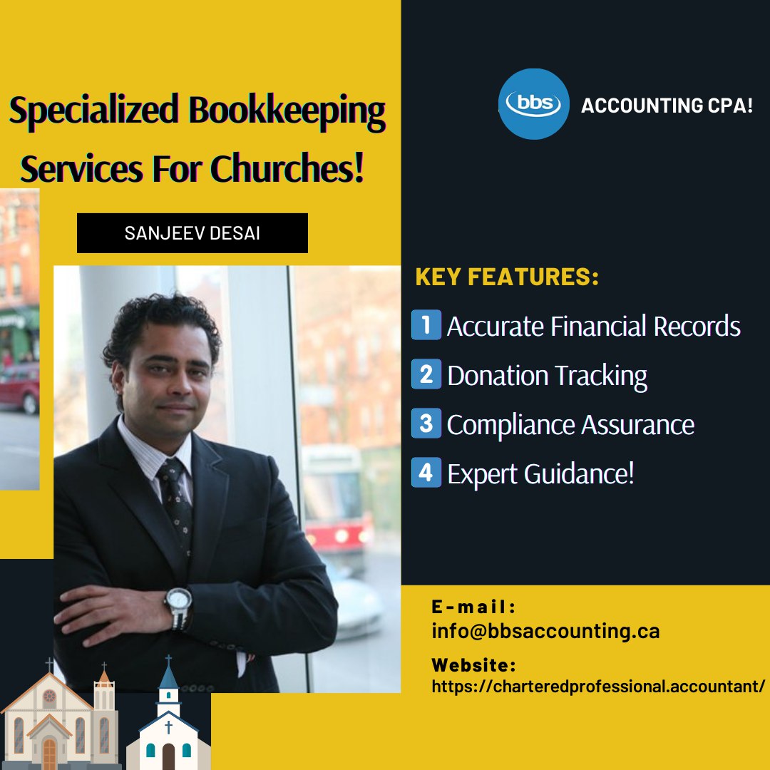Strengthen Your Church Finances with BBS Accounting CPA!
See More: charteredprofessional.accountant

#ChurchBookkeeping #FinancialStewardship #BBSAccountingCPA #NonProfitFinance  #ChurchAccounting #ReligiousFinance #CPAforChurches #FinancialCompliance #ChurchDonations