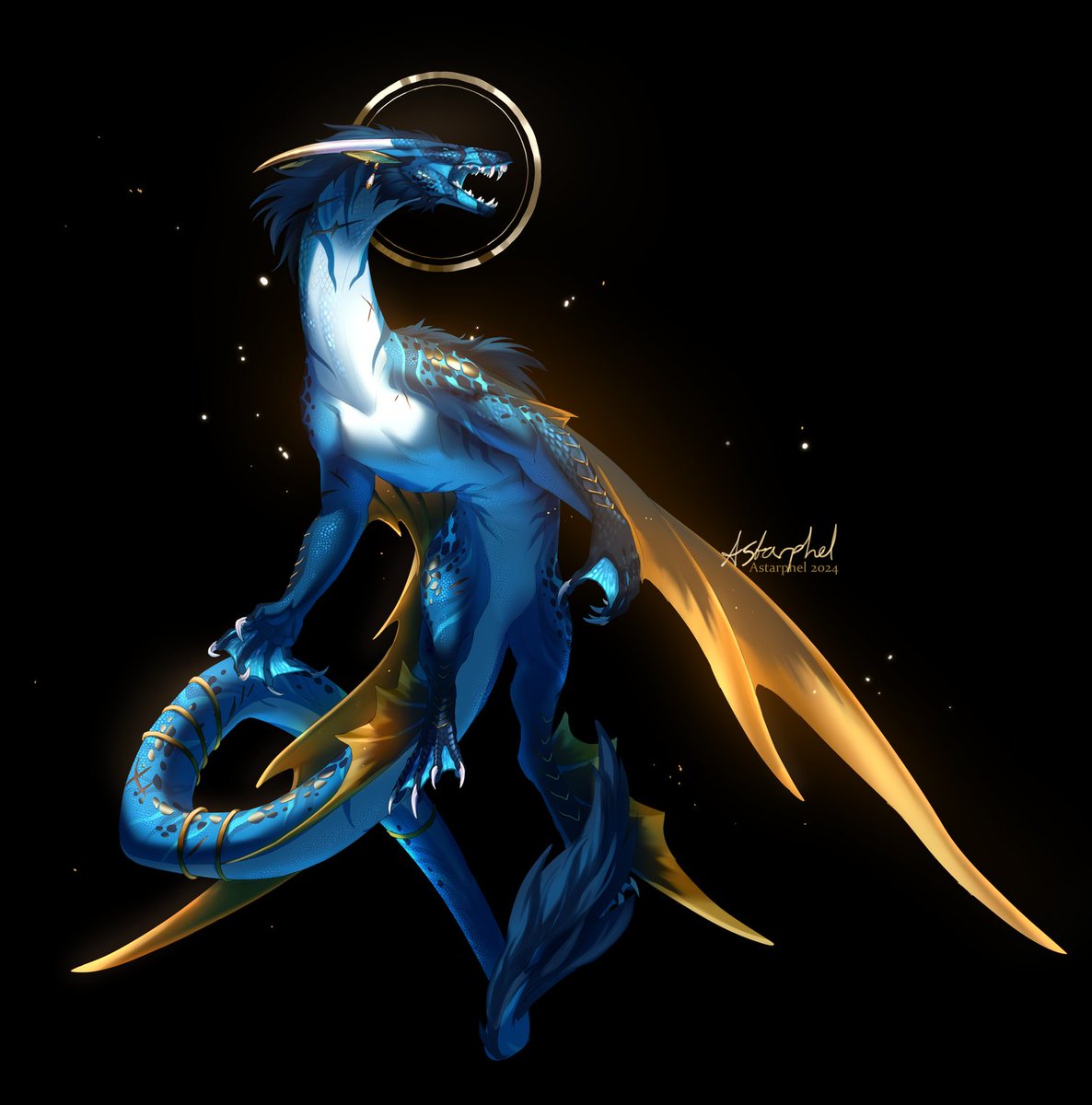 Raging river... 🌊
Mystery trade piece for @/inkmavenart 💙