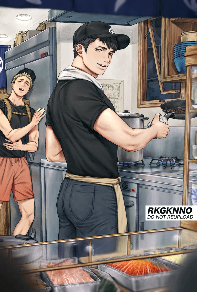 Get in the car fellas we are going to Onigiri Miya to peep their handsome owner and his *very enthusiastic* part-time delivery boy!! 🍙🏐🚙💨💨💨 #haikyuu