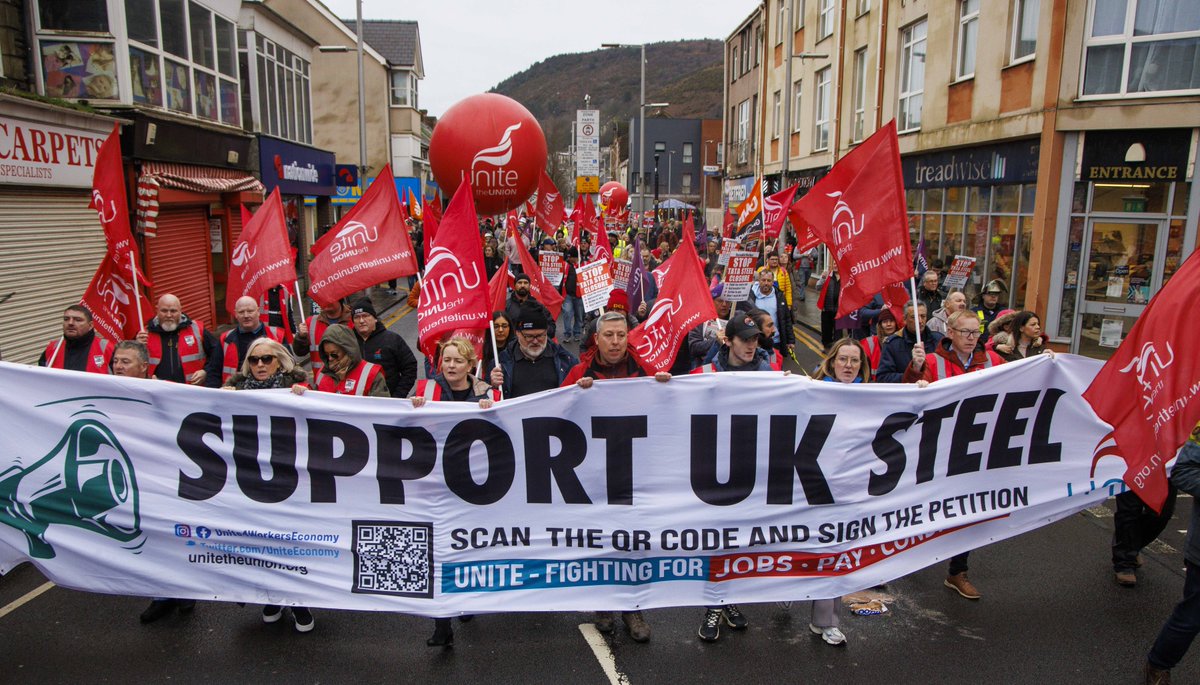 UniteSharon's tweet image. There should be a bright future for UK steel, the market is there as a tenfold increase in demand is predicted. Politicians keep talking about the need for growth, there it is.
Invest in #UKSteel, invest in the future, for #PortTalbot, Llanwern &amp;amp; all others throughout Britain.