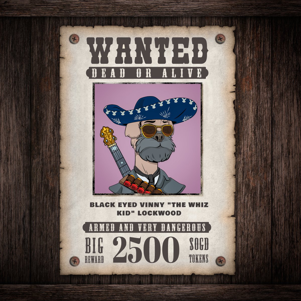 DCOutlawdogs's tweet photo. Each Outlaw Dog #NFT is a masterpiece of uniqueness, your traits will come in handy in Dodge City and each posse has a chance to be the most wanted! 🥇 https://t.co/QGpahcOmUV