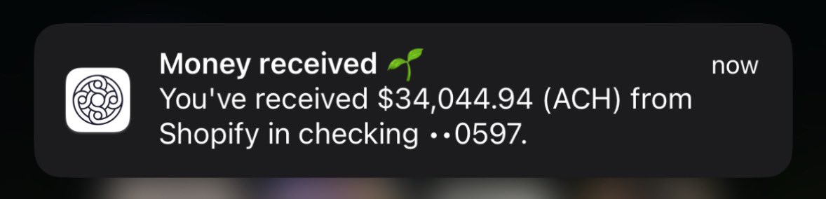 Just got a $34k payout from Shopify and the day just started

If a 16 year old like me can print this amount of money in such little time, why cant u?

Will be sending a video to those who Retweet + Comment “34” where I show my product, ads and store

(Must follow so I can dm)