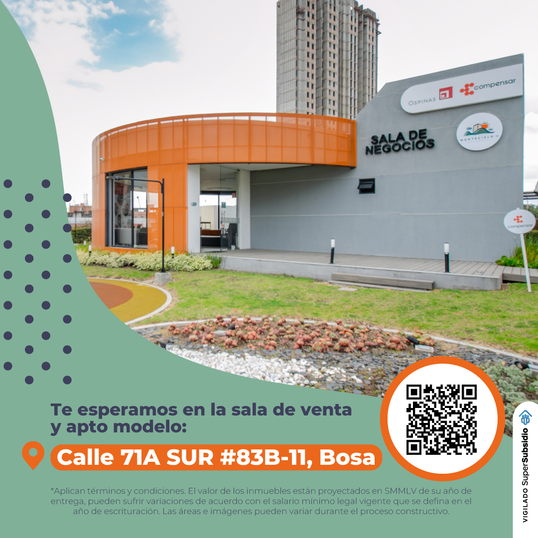 Compensar_info's tweet photo. #BienestarIntegral
¡Este 24 y 25 de febrero tenemos plan para ti!
Te esperamos en nuestra sala de ventas en la Calle 71A SUR #83B-11 para disfrutar de nuestro ApartaFest.
Conoce más de nuestro proyecto en: https://t.co/ZDKP0mwKub https://t.co/sDdkM421Ae