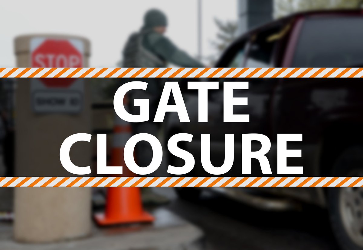 🚧GATE CLOSURE ALERT🚧 Only the Tinker (Main), Gott and Hruskocy gates will be open on February 19 in observance of President's Day.