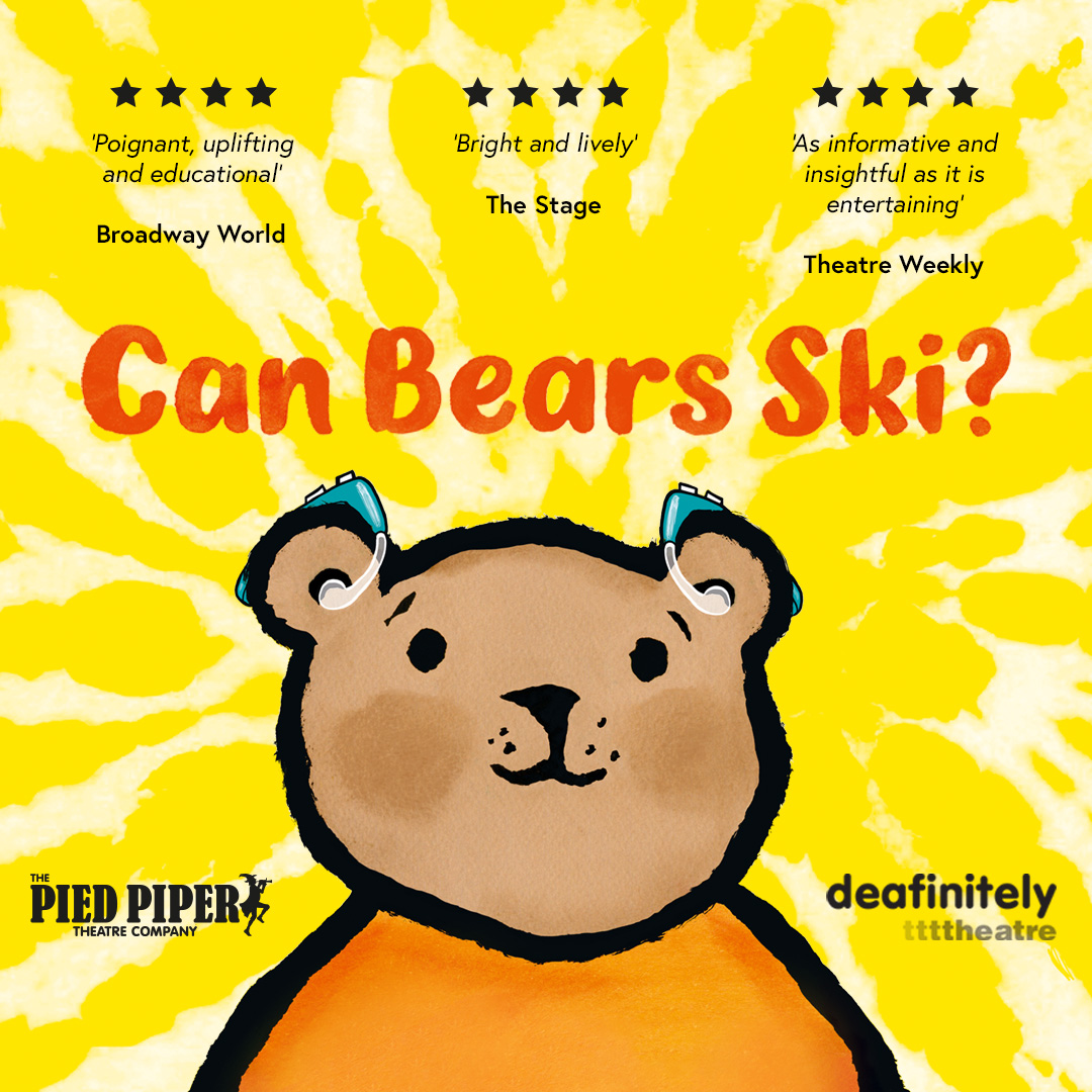 YorkTheatre's tweet photo. 🎭🦻 Coming to our studio next week is @DeafinitelyT and @piedpiperlive's #CanBearsSki?

🐻 Watch how Little Bear and Dad Bear learn to communicate love and to find their place in the world.

🎟️ 23-24 Feb | BSL | Book now: https://t.co/qRktbqHct0 https://t.co/crYSB3NuBB