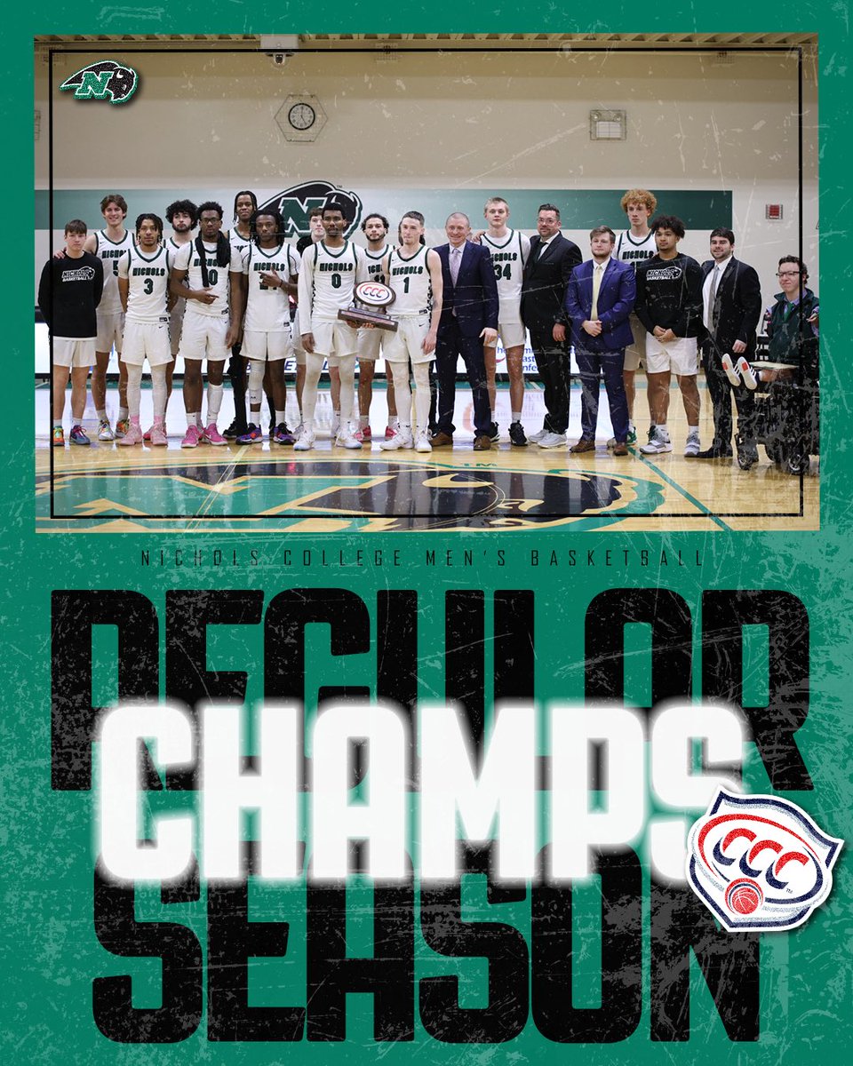 2023-24 Regular Season Champions! <a href="/ncbison_mbb/">Nichols Men’s Basketball</a> #BisonPride🦬