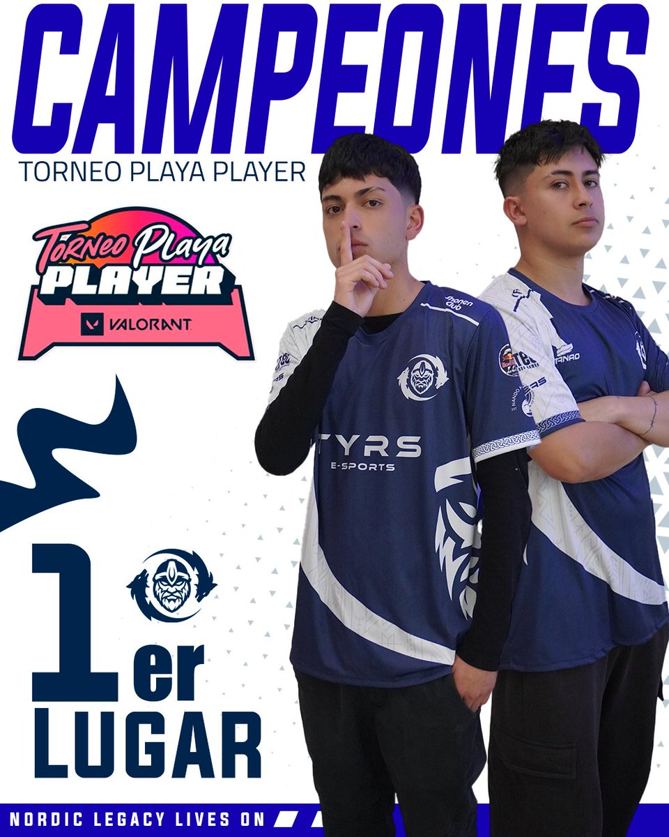 🏆 ¡Felicidades a nuestra imparable escuadra de Valorant por salir campeones en el Torneo Playa player de <a href="/MovistarGC/">Movistar GameClub</a> ! 🎮💙 
Su dedicación y destreza resonaron como truenos en la arena. ¡Enhorabuena, guerreros, vamos por mas! ⚔🕹️ 
#GOTYRS
