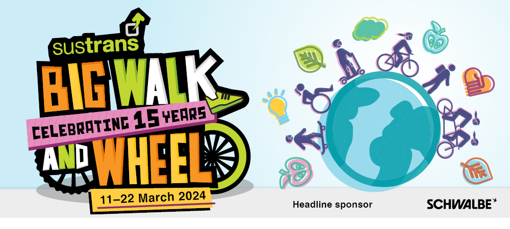 We’re taking part in <a href="/Sustrans/">i</a> #BigWalkandWheel. In partnership with <a href="/SchwalbeUK/">Schwalbe Tyres UK</a> it's the Uk’s biggest #walking #wheeling #scooting and #cycling to school challenge.