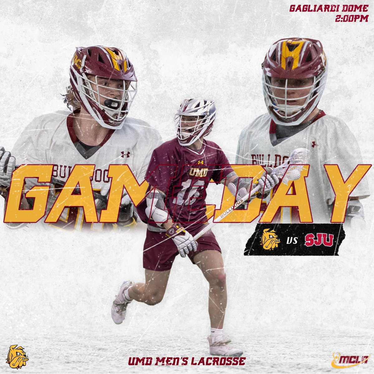 Duluthlacrosse's tweet photo. The Dogs kick off conference play today at vs St. John’s at Gagliardi Dome at 2pm! https://t.co/jwqmsgcXSr