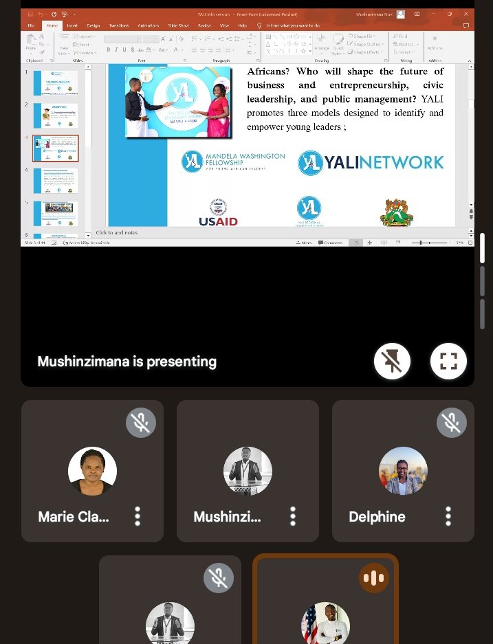 YALIRwandachap's tweet photo. ♨️ Happening now , We are live , We are delivering an information session , get to know about the @YALIRLCEA , cohort 55 &amp; 56 application . Learn how you can be part of this initiative as a young leader passionate about driving change in your community . @USAIDRwanda https://t.co/eTQ4PgaoC1