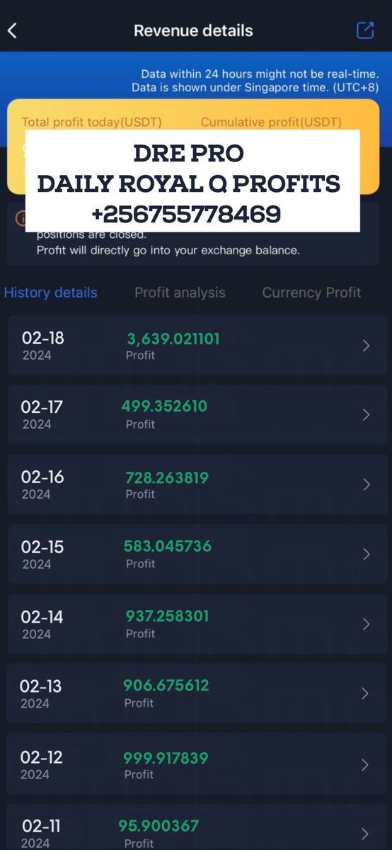 dreproug's tweet photo. 3,639$ PROFITS TODAY
8,336$ PROFITS THIS WEEK 

Convert that to your local currency 
I made that on my simple smartphone using #RoyaIQ 

My Question is,... Which category of people do earn such kind of profits or salary per week or even per month in your current country?? https://t.co/lROzB1Ec6M