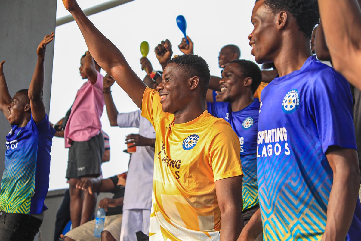 SportingLagos's tweet photo. The stands were alive today 🕺🏿.
See how much the performance meant to our fans 🥹😅.
#NPFL24 #SundayswithSporting https://t.co/pSHC1wl93x