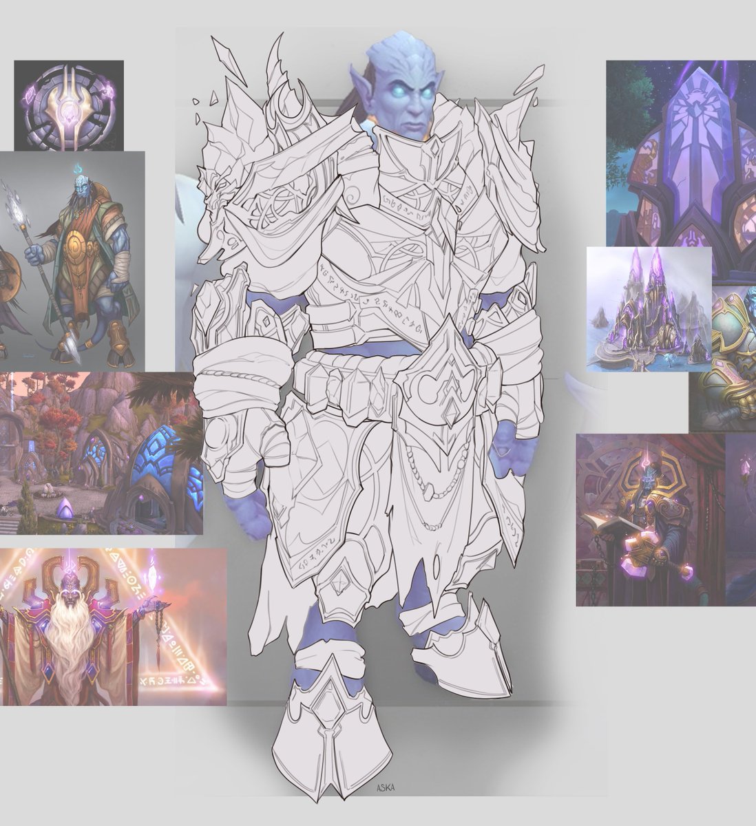 mathptr1's tweet photo. I know they already made one but i wanted to work on a Draenei Heritage Armor because i was curious about how i would make one #worldofwarcraft #Dragonflight #warcraftart  (work in progress) https://t.co/aMHKDinpyT