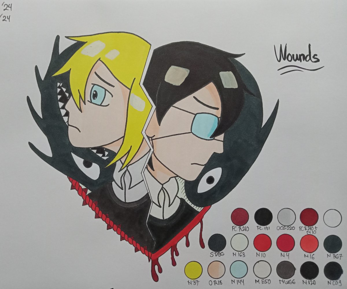 MalardSyn's tweet photo. Day 3 : Wounds 

Sometimes the wound of the past still remains

#SunflowerWeek2024 #omorisunflower #OMORIFANART #OMORI https://t.co/o6aJh5AR1d