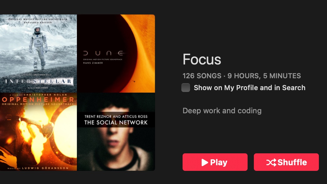lorandfazakas's tweet photo. What do you listen to during a coding session? 🎧
Lately, I've been obsessed with @ludwiggoransson &amp; @HansZimmer

#indiehackers #iOSDev #buildinpublic #MobileApplicationDevelopment https://t.co/qCkxCCajjD