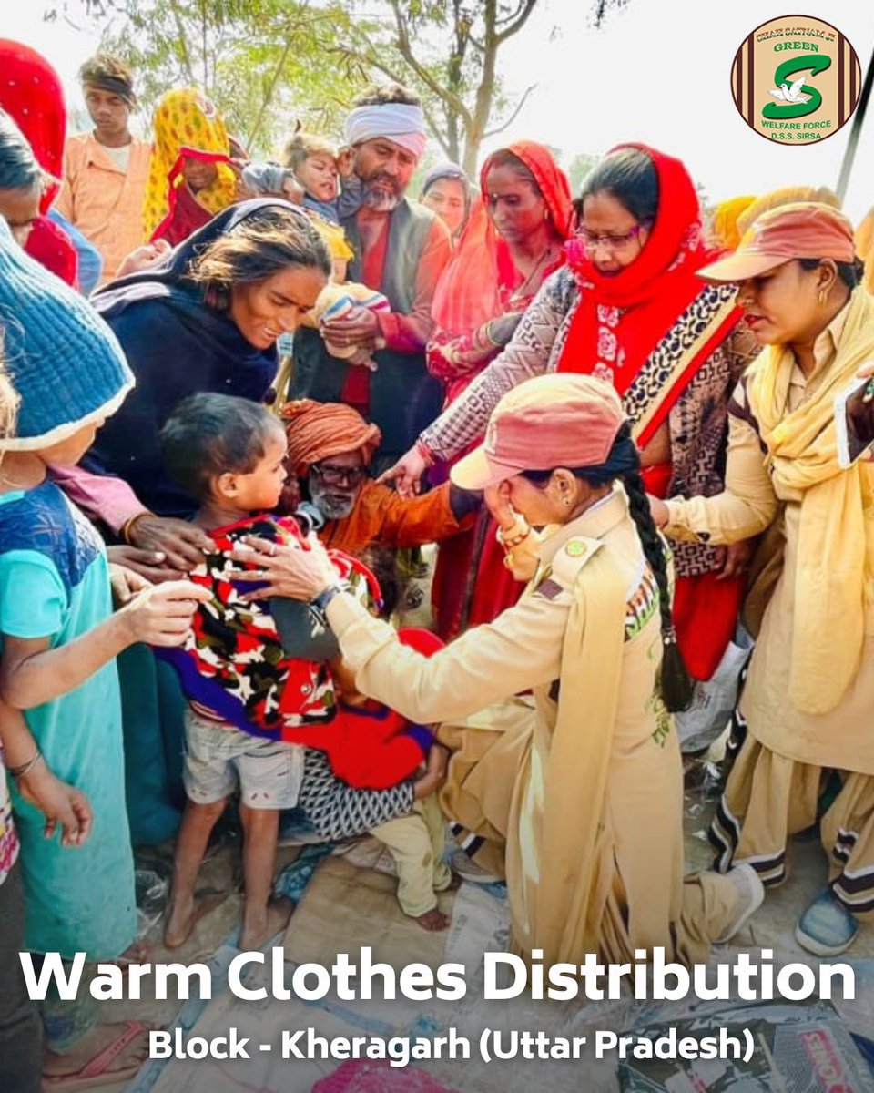 Spreading warmth and love this winter! Shah Satnam Ji Green 'S' Welfare Force Wing volunteers have been providing warm clothes and shoes to families in need. Let's continue to extend a helping hand and make this season a little brighter for everyone. #WinterWarmth #WinterCare…