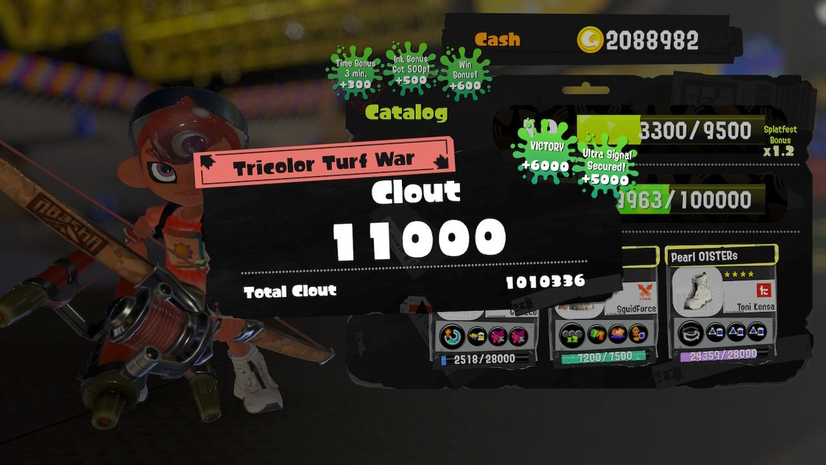 tempkiri's tweet photo. after abt 14 hours, i did it. 1mil tricolor clout. #Splatfest #TeamSunday #Splatoon3 #NintendoSwitch https://t.co/CRPMRloqbJ