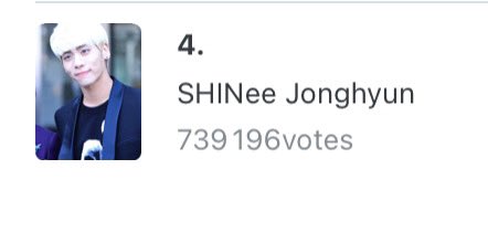 Please 🙏 vote♥️♥️♥️💎💎💎💎💎#SHINee #JONGHYUN