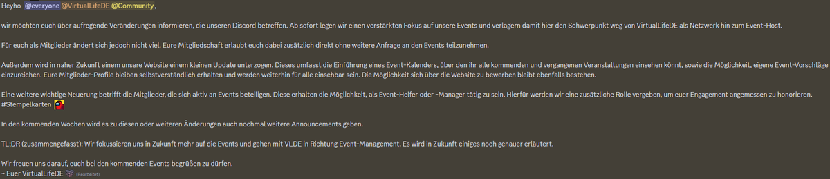 VirtualLife_DE's tweet photo. Wir freuen uns euch mitteilen zu können, dass es große Neuigkeiten gibt: https://t.co/FBulRDcrGq