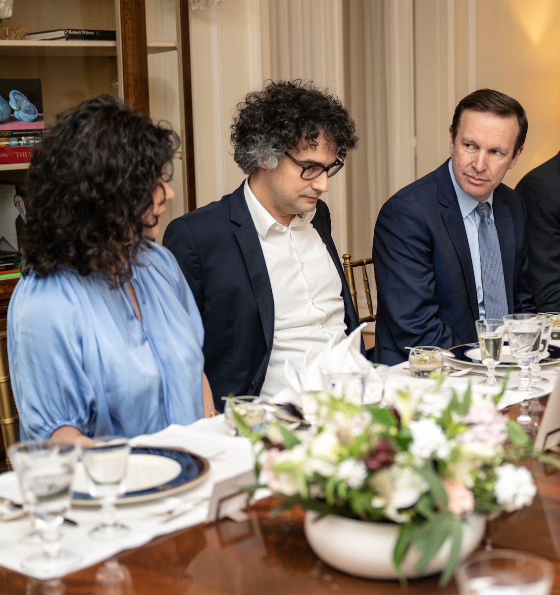 USAmbHungary's tweet image. Important discussion between a bipartisan group of senior U.S. senators and a cross-section of Hungarian civil society organizations and experts.