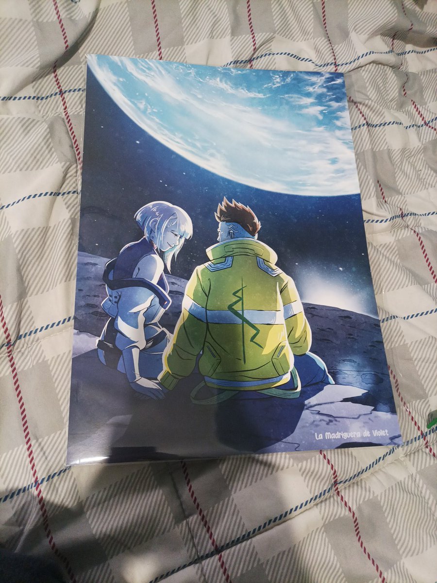 Thyvid (@thyvidb) on Twitter photo Y la mayor Print que pille allí fue la de <a href="/Mjm_Neith/">Neith's Art</a> de Lucy y David en la luna, ganitas de llorar cada vez que la veo😭 Y la mayor Print que pille allí fue la de <a href="/Mjm_Neith/">Neith's Art</a> de Lucy y David en la luna, ganitas de llorar cada vez que la veo😭