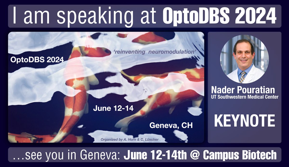 optodbs.ch aims to bridge the fields of DBS and Optogenetics. Not your same ol’ meeting- we need more of these cross-disciplinary meetings. Outstanding lineup@of speakers: ⁦@andreashorn_⁩ ⁦@HelenMaybergMD⁩ ⁦@ArynGittis⁩ ⁦@NicoleProvenza⁩