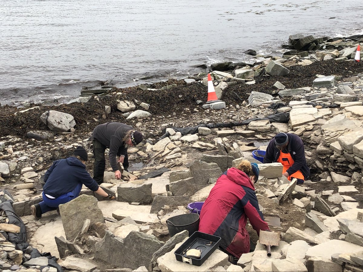 And the sea taketh away: coastal erosion affecting the Iron Age settlement at Swandro on Rousay. See swandro.co.uk for further information.