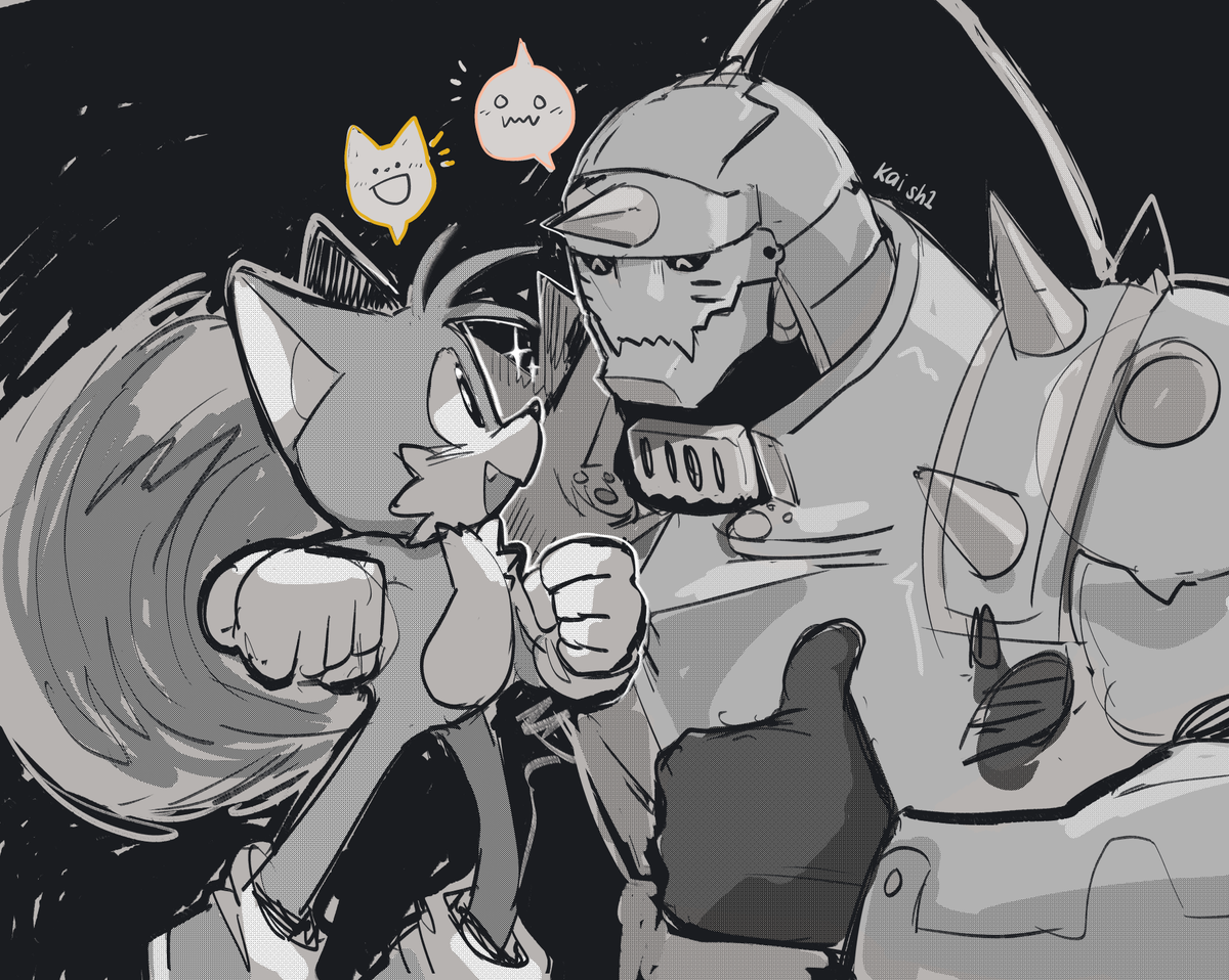 TAILS &amp; ALPHONSE !!! 🧡
(1/2)

they would be the nicest best of friends dont you think