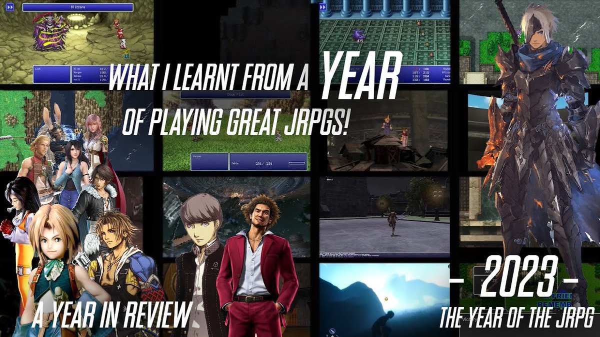 DistantSpires's tweet photo. AFR returns to YouTube! After some time off I'm back, and ready for a new year of gaming memories! First off, time to wrap up what was up with the Year of the JRPG. Did we learn anything along the way? (Spoiler: nothing groundbreaking).... https://t.co/NM6oRa47F8