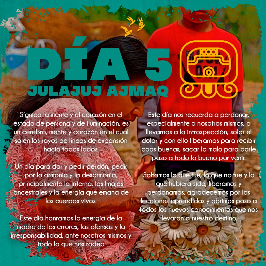 festivalesgt's tweet photo. #Wayeb ✨🧠🫀
DIA 5 JULAJUJ AJMAQ (18 de febrero)
Sígnica la mente y el corazón en el estado de persona y de iluminación, es un cerebro, mente y corazón en el cual salen los rayos de líneas de expansión hacia todos lados. https://t.co/kDNr6bMurr