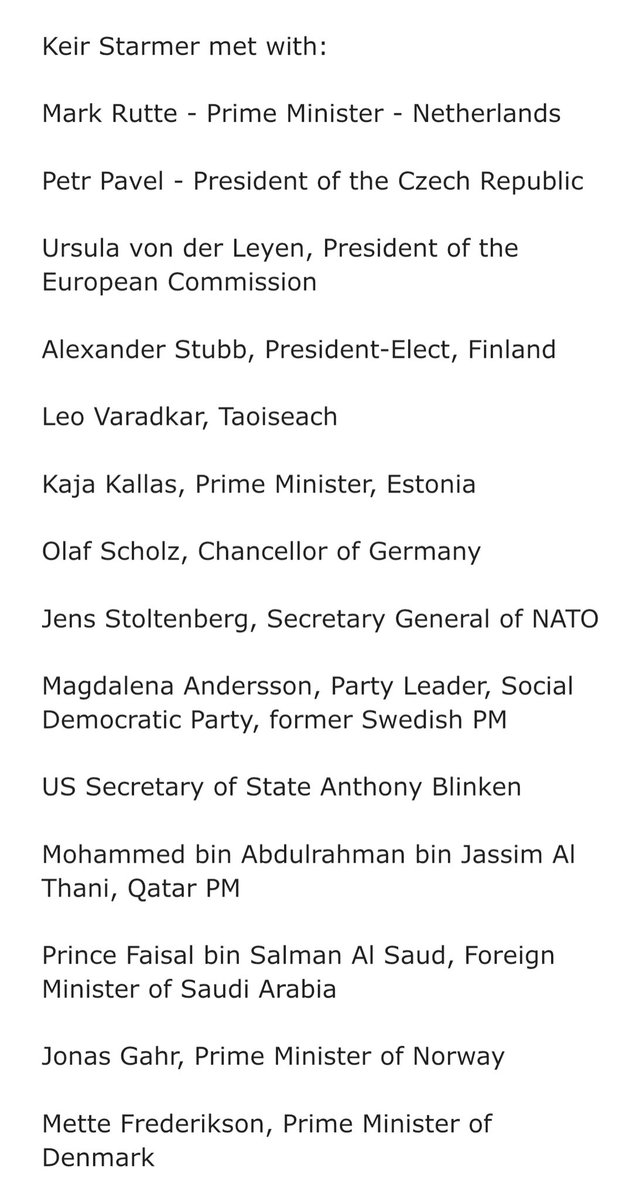 Starmer’s list of meetings at the Munich Security Conference suggests the world has clocked that’s he likely to become prime minister.