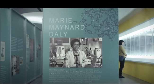 AmerChemSociety's tweet photo. Did you see @Pfizer's spot during the Super Bowl last week? It was cool to see Marie Maynard Daly &amp; others featured. 

In 2023, an #ACSLandmark was dedicated at @Columbia recognizing her impact in the #ChemicalSciences. Learn more at https://t.co/GHmdjaQgfc #BHM #BHM2024 https://t.co/A5tQXEdbyA