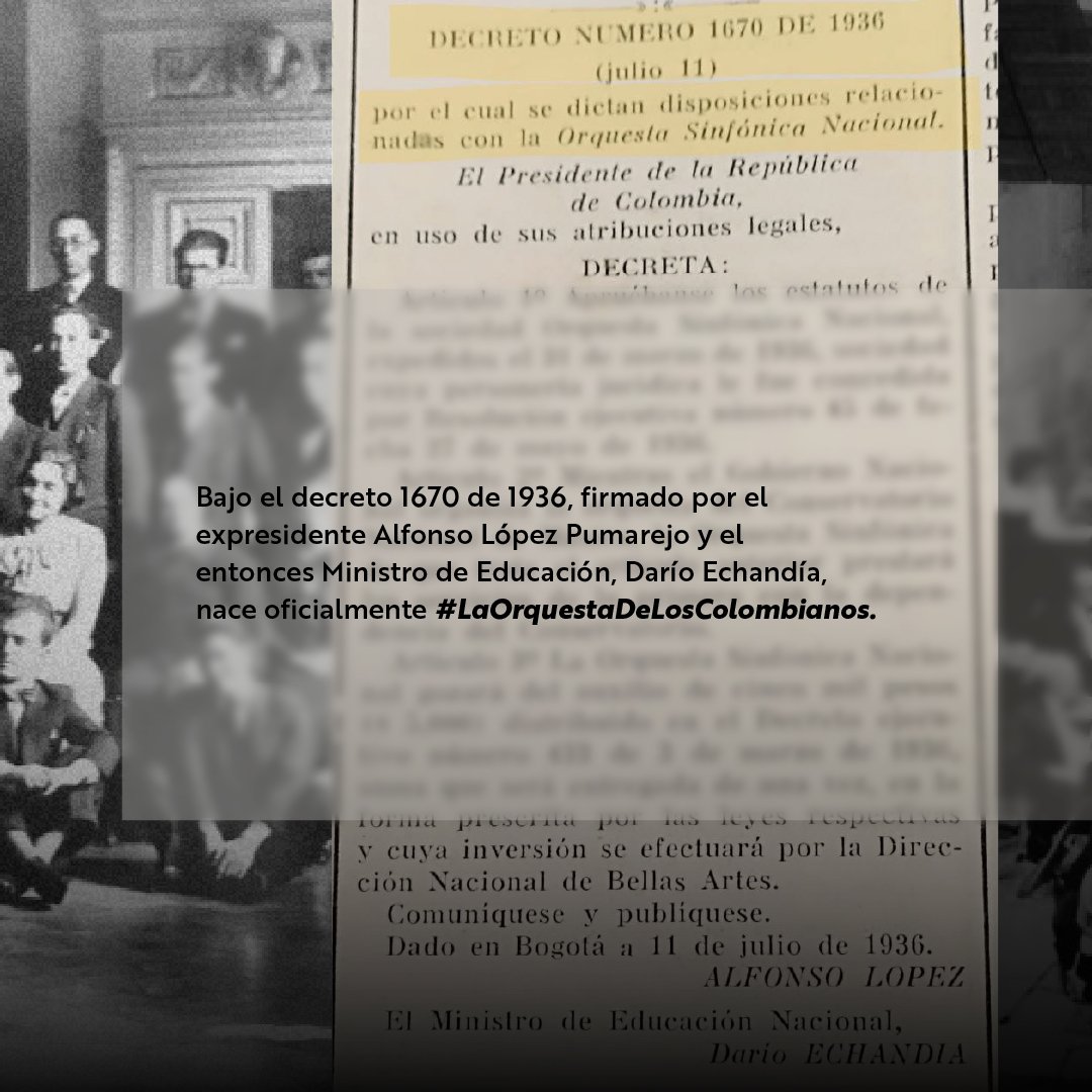 SinfonicaCol's tweet image. ¡Viaja en el tiempo con nosotros y descubre el nacimiento de la #OrquestaDeLosColombianos!

 🎻 ¿Cuál es el concierto más antiguo de la Orquesta que recuerdas? Cuéntanos en los comentarios. 🌟

#OSNC #ConTodaYConTodos #ExpediciónColombiaMusical #ConTodaLaPasión #ElPaísDeLaBelleza