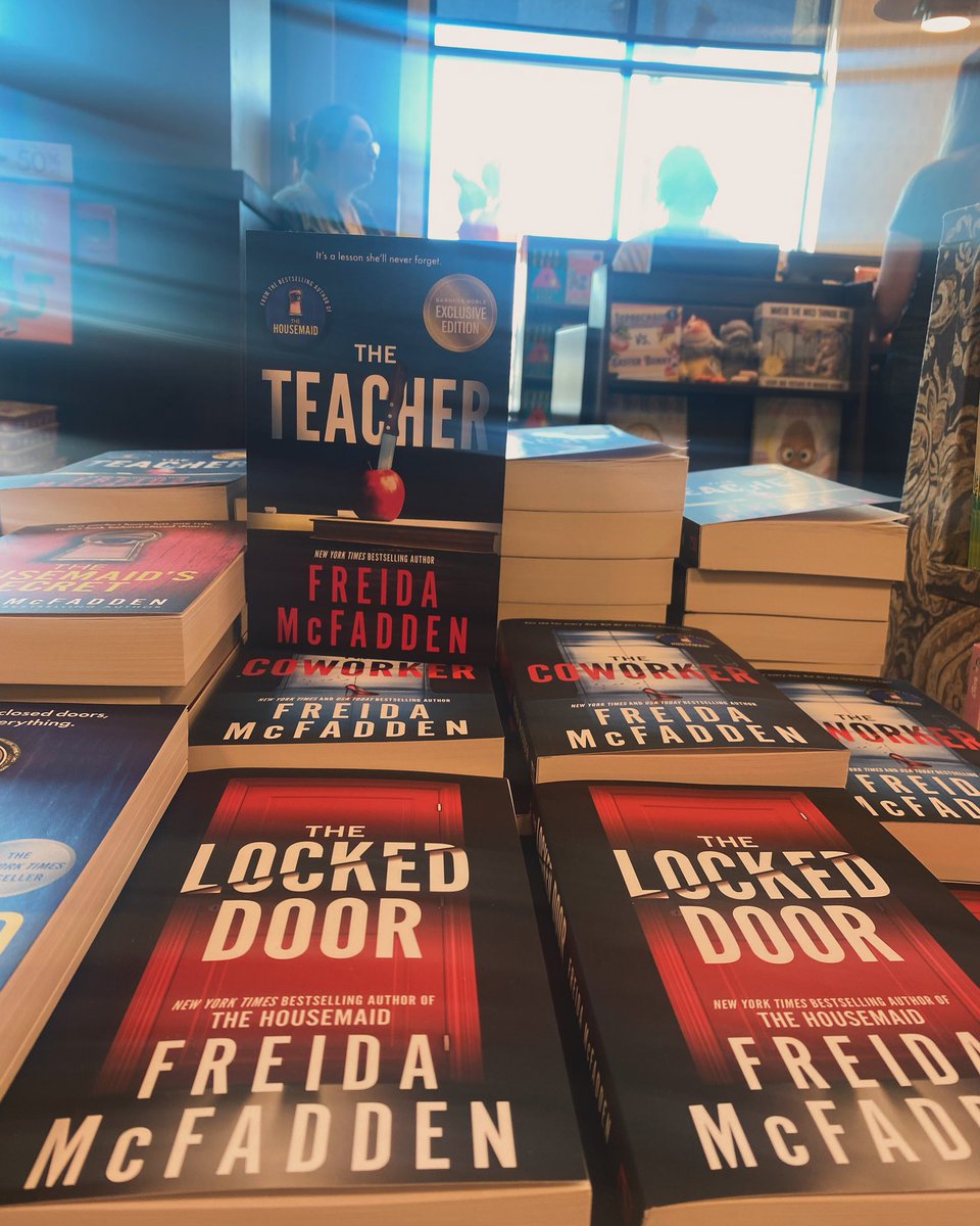 Considered Freida McFadden’s best thriller yet.  The Teacher has hit the shelves. 👏.   #bnpolarismall #werecommend #thriller #newrelease @sourcebook @fmcfaddenauthor