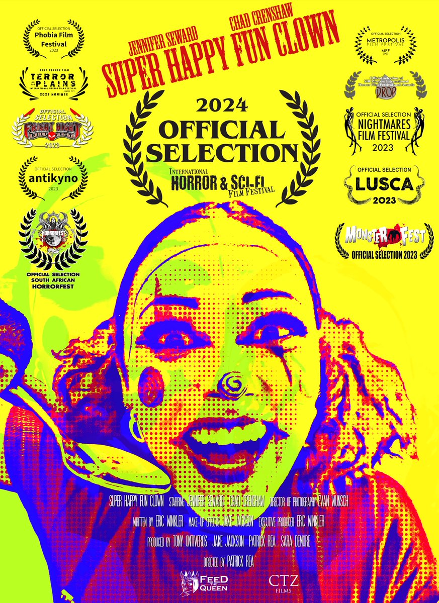 Hey everyone, we're coming to #ihsff2024 @PhoenixFilmFest! See you there! #SuperHappyFunClown