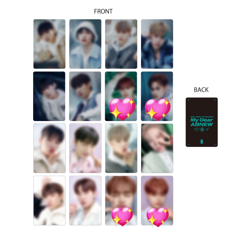 hwi_pwi_'s tweet photo. AB6IX 交換 ファンコン ペンコン
FANCONCERT My Dear ABNEW 
グッズ トレカ ランダムフォト

譲：1枚目　ウン ドンヒョン ウジン
求：2〜4枚目　デフィ

21,23現場手渡しを希望しています。
お気軽にお声掛けください☺︎ https://t.co/gENCOHHQ1t