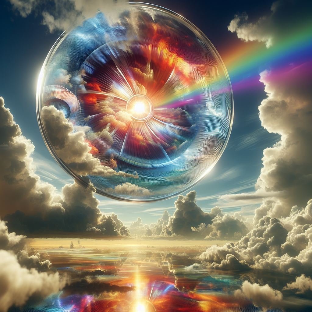 I Asked AI To Make Me A "Picture Of A Fresnel Lens In The Sky" And This Is What It Came Up With. For Me An Interesting Interpretation Of What I Had Asked. What Do You Think ? If You Have Not Watched The Video Here is The Link  youtu.be/dQynSUy7GQA
