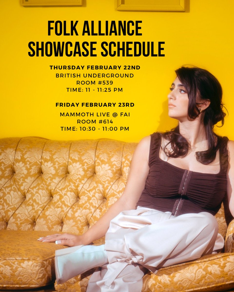 FOLKIES! Come hang 🤘🏽I’ll be staying up way past my bed time to play some showcases @folk_alliance and would love to see you there.  
.
.
#folkalliance #fai #folk2024