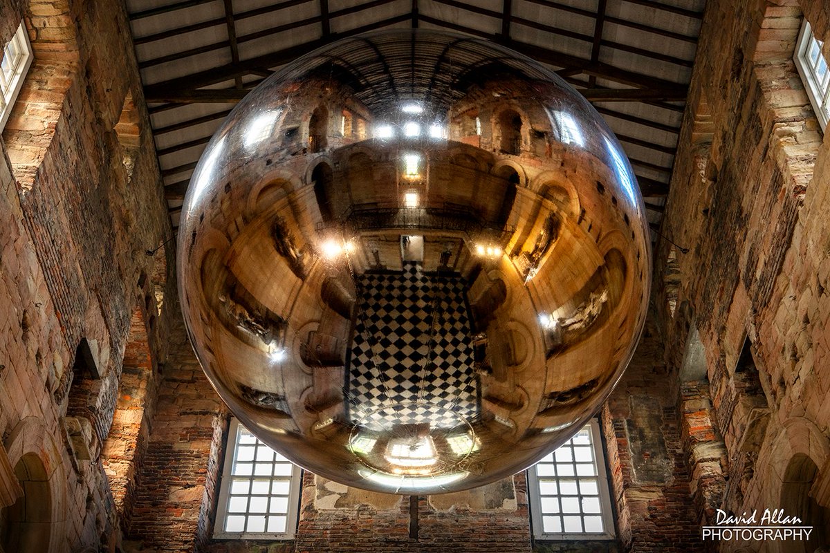 Visited Seaton Delaval Hall, Northumberland today and came across this huge inflatable shiny metallic thingy in the main hall of the Grade I listed building – love it... @SeatonDelavalNT @discovernland @VisitNland @NorthEastTweets @HistoricEngland @VisitEngland @VisitBritain